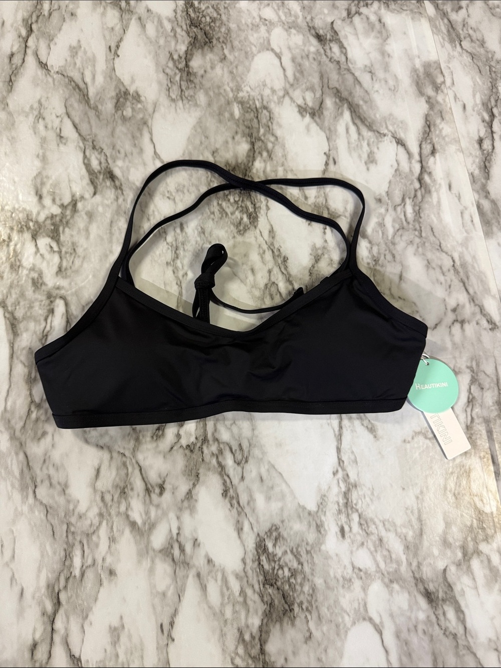 NWT Black Bikini Top